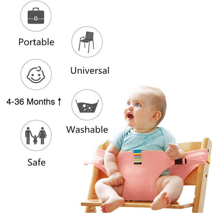 Seat for High Chair Baby Feeding Safety Seat with Strap - Vistora